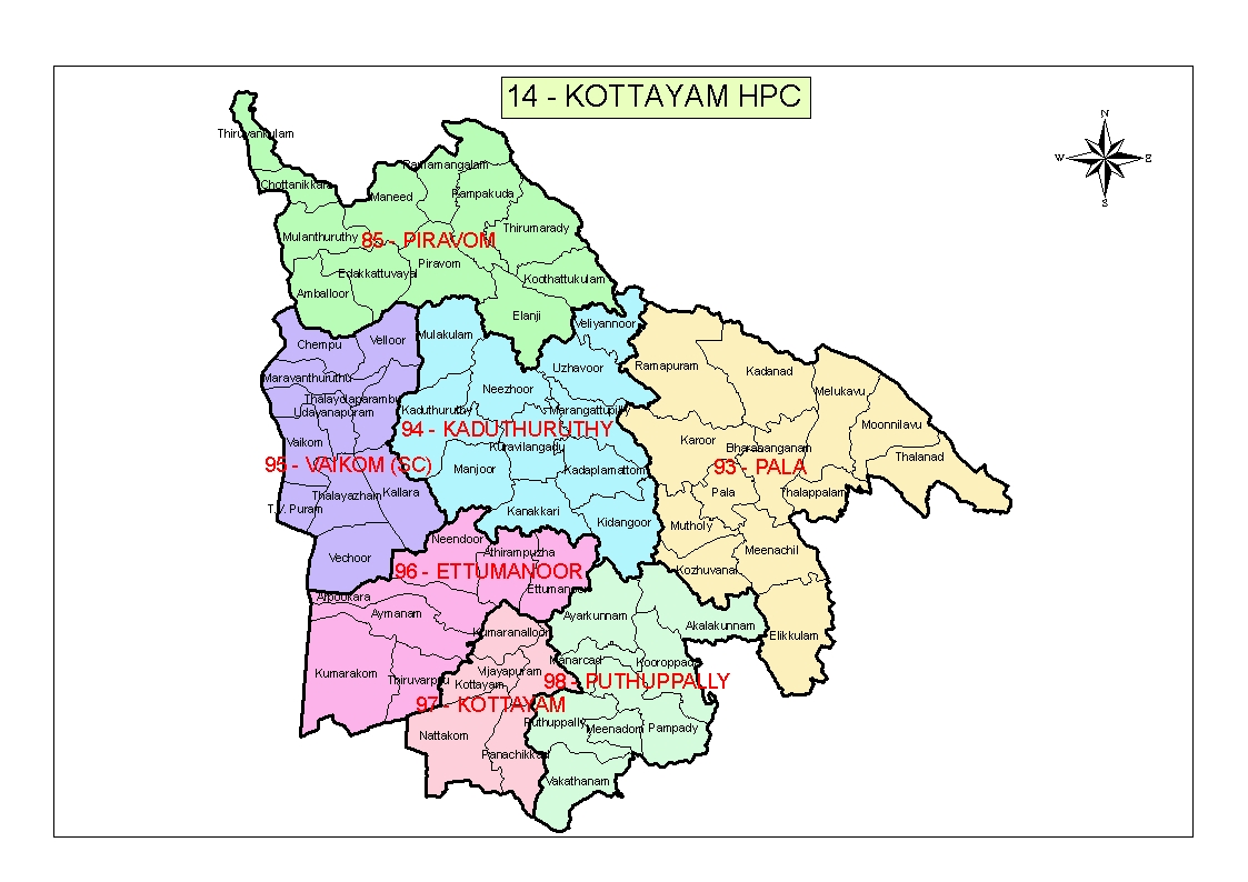 tourism map of kottayam